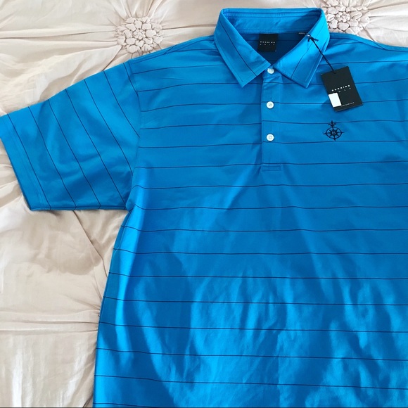 Dunning Golf Other - Blue Striped Polo
